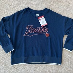 NFL Bears Women’s Navy Blue Crew Neck Sweater BRAND NEW